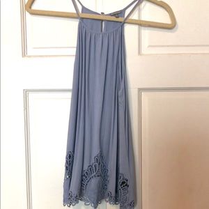 Blue, halter tank top from Charlotte Russe